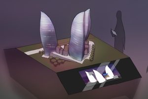 Baku Flame Towers in Aserbaidschan