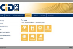 Website für US PR-Firma CiD Inc.